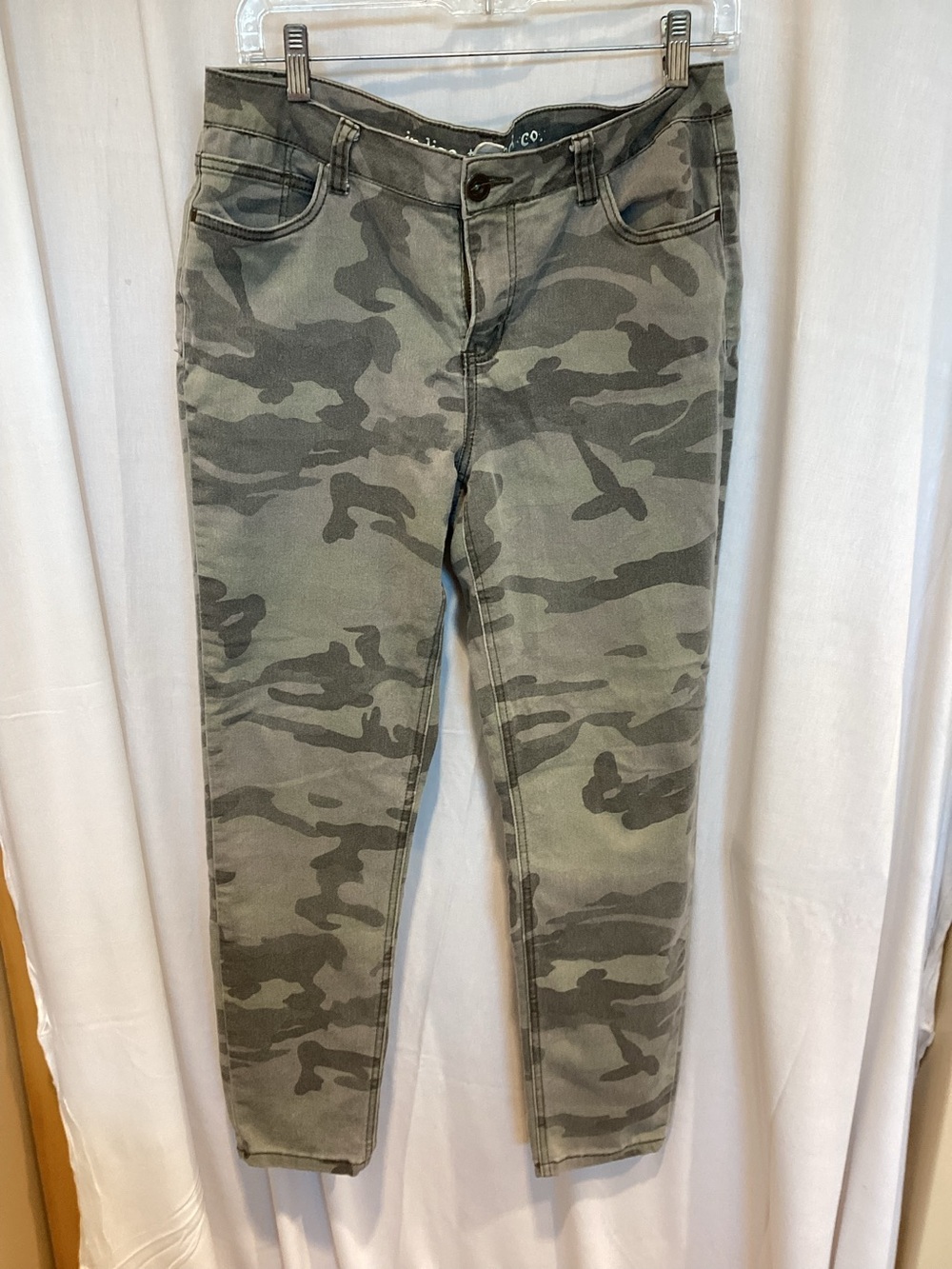 Camo Skinny Jeans - Green Camouflage